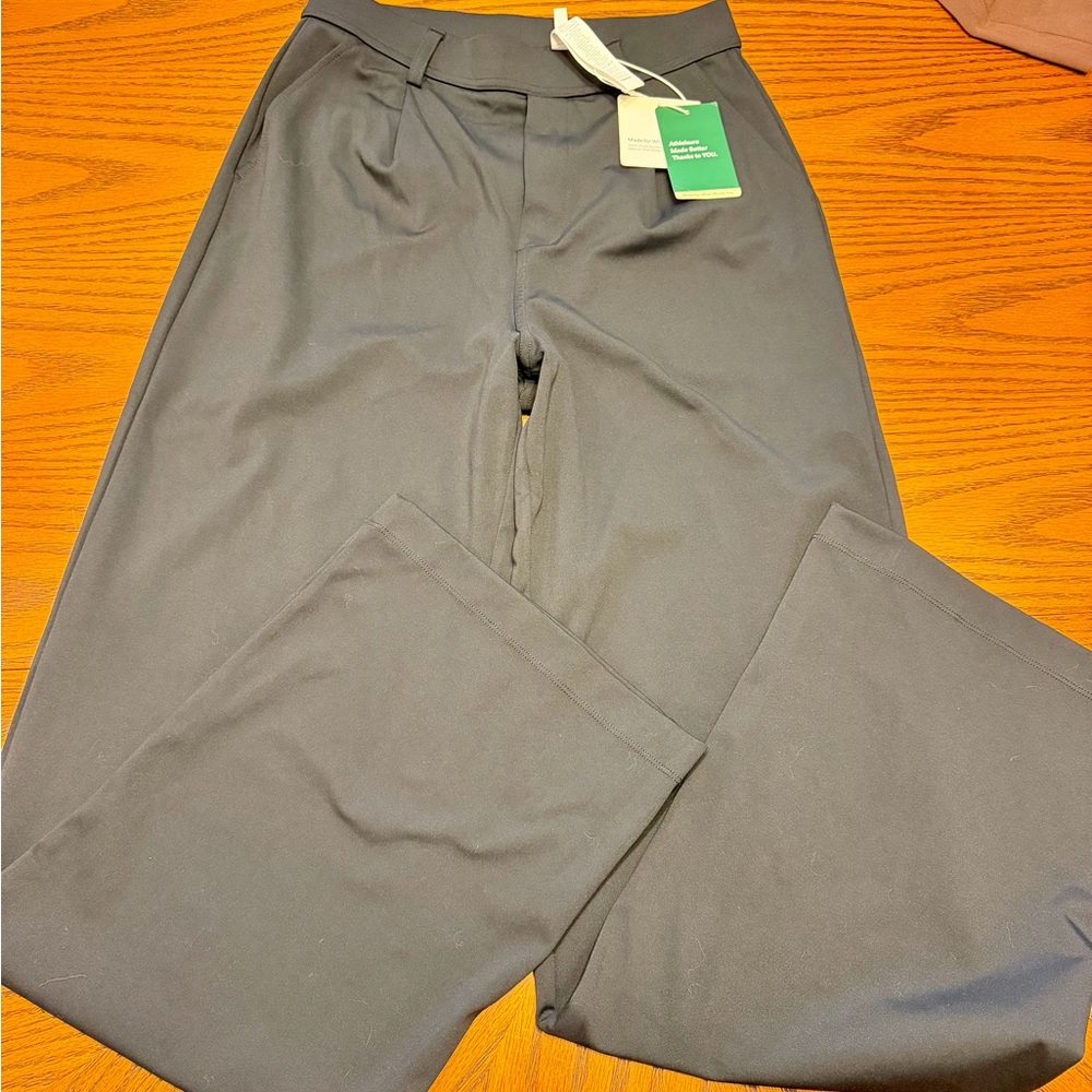 Halara Flex High Waisted Plicated Side Pocket Straight Leg Work Pants